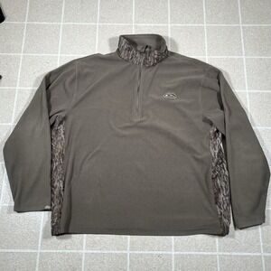 Drake Waterfowl 2XL Ducks Unlimited Mossy Oak Camo 1/4 Zip Pullover Fleece Coat